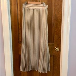 Anthropologie HD Paris Mica Gold Maxi Skirt Medium